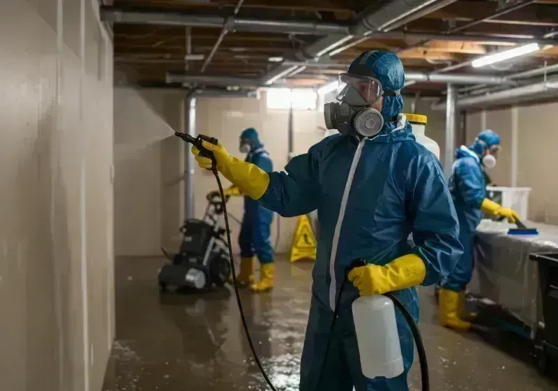 Basement Sanitization and Antimicrobial Treatment process in Boonville, CA